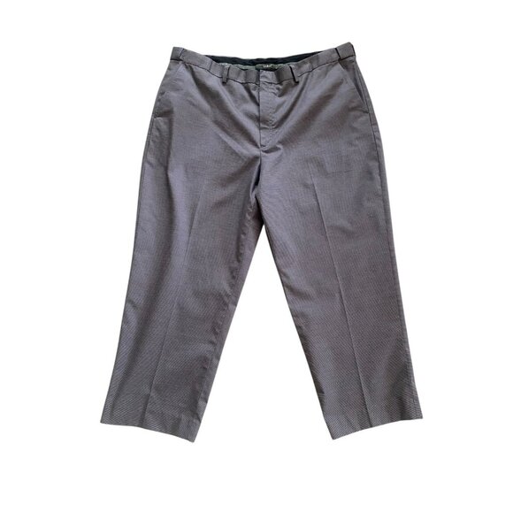 L.L. Bean Mens Comfort Waist Pinpoint Hounstooth Dress Pants Business Career 44